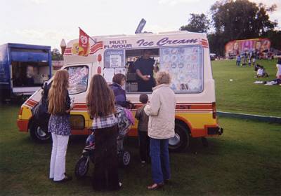 ice cream van at summer event