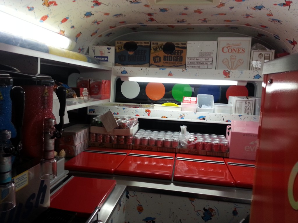 Honours Ice Cream van interior Cummins conversion